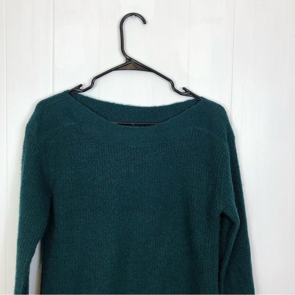 Leith Green Ribbed Knit Sweater Sz S - Picture 3 of 8